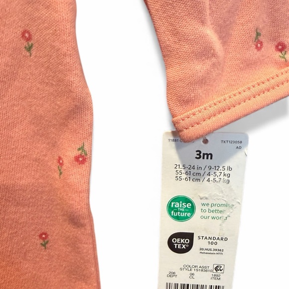 Cat & Jack Blush 'Little Sister' Footie - Picture 4 of 4